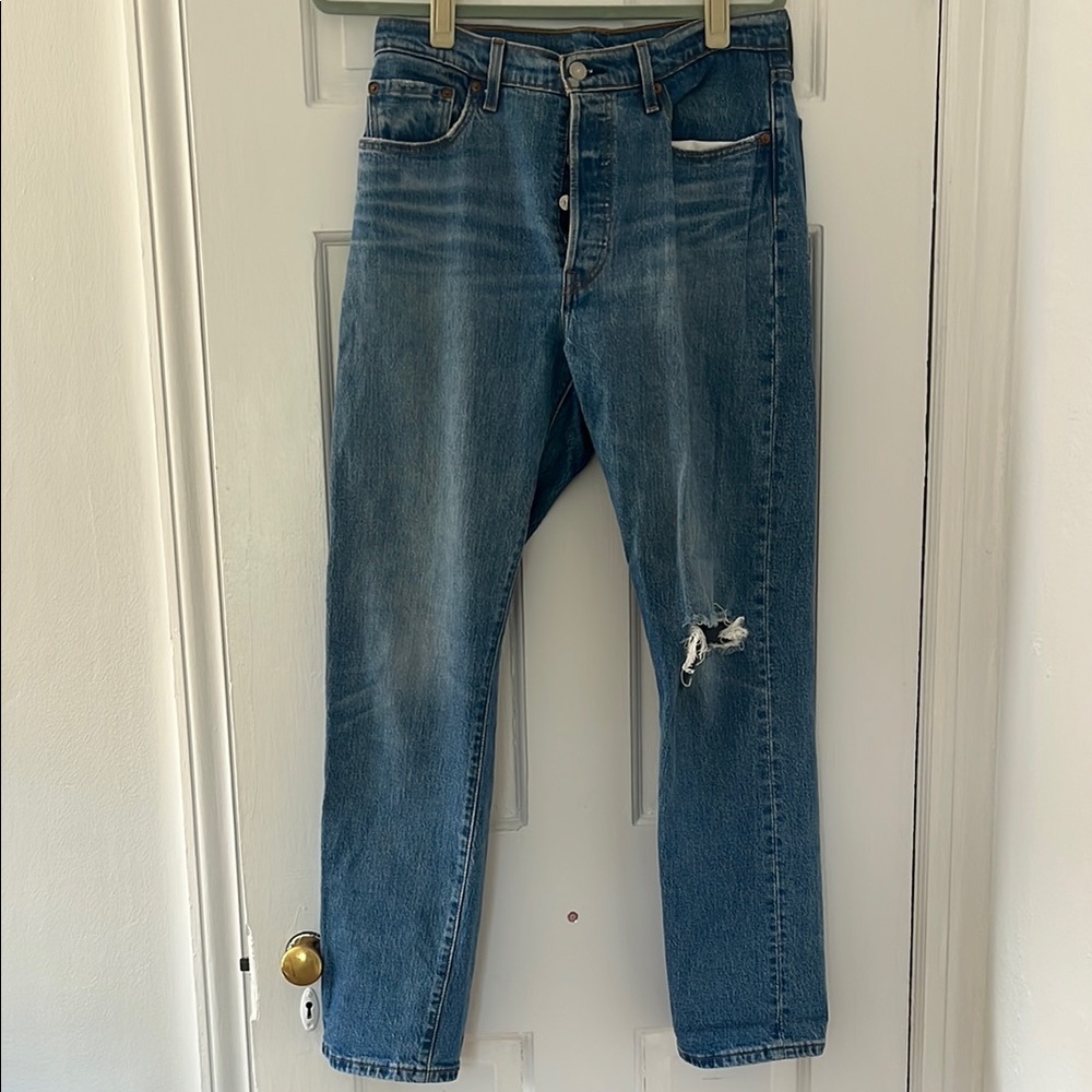 Levi's Blue Straight Leg Jeans Classic Style
